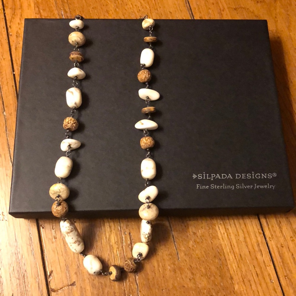Silpada stone  & bead necklace